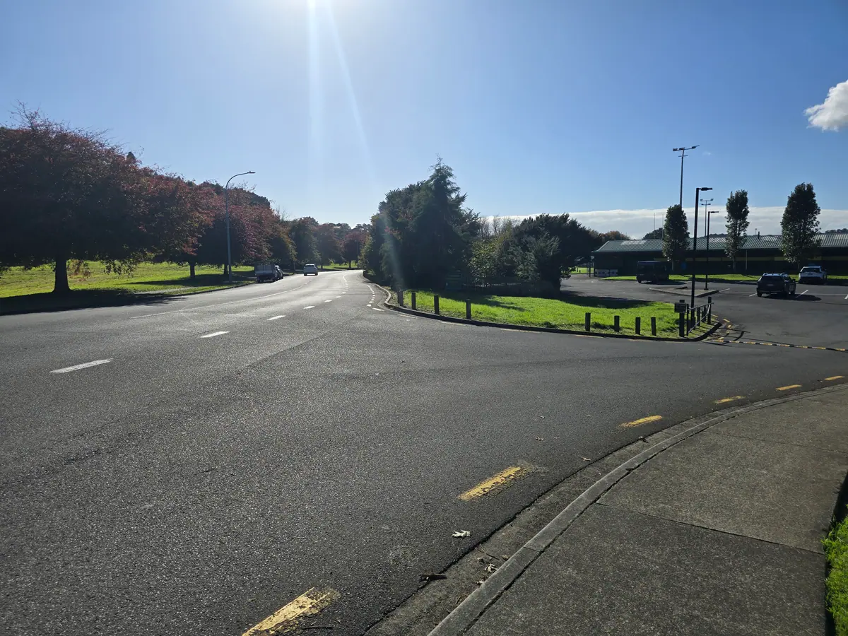 Reynolds Road Refuge Crossing, Pukekohe, Auckland, before