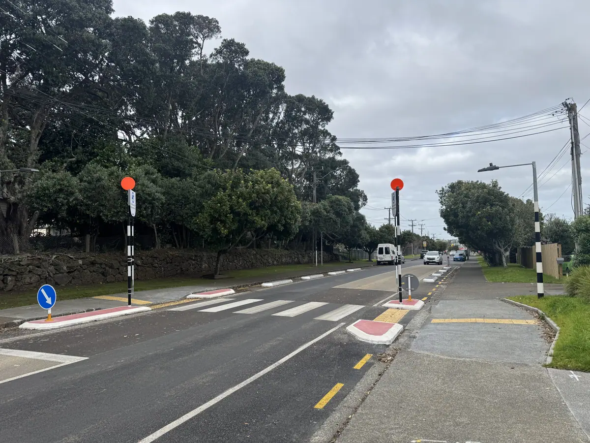 Te Papapa School Pedestrian Improvements, Onehunga, Auckland, after