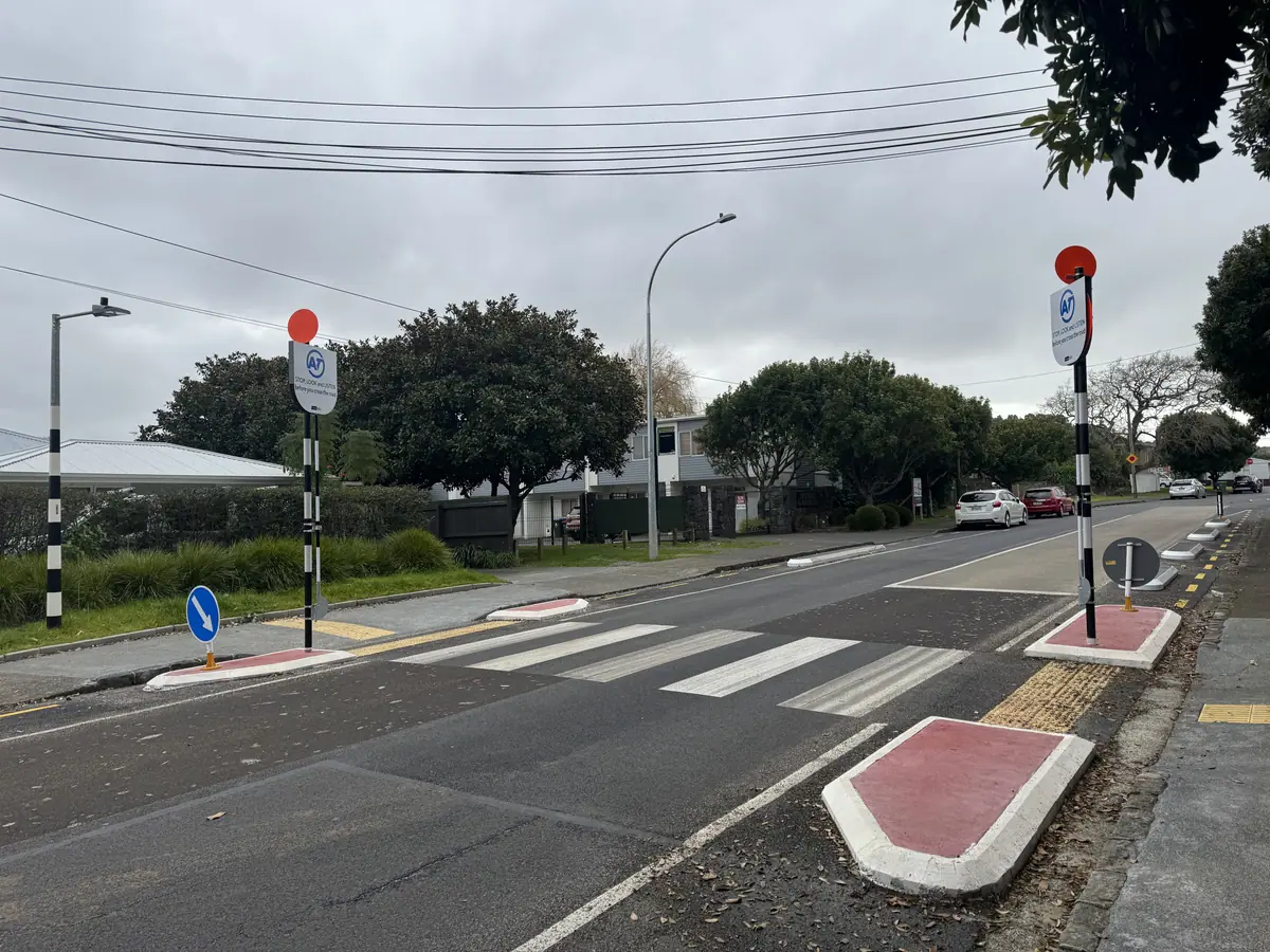 Te Papapa School Pedestrian Improvements, Onehunga, Auckland, after